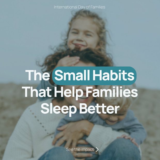 The small habits that help families sleep better